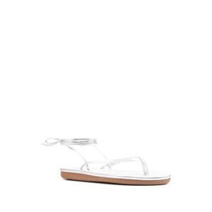 ANCIENT GREEK SANDALS Women's Thong Lace-Up Flat Sandals Women METALLIC